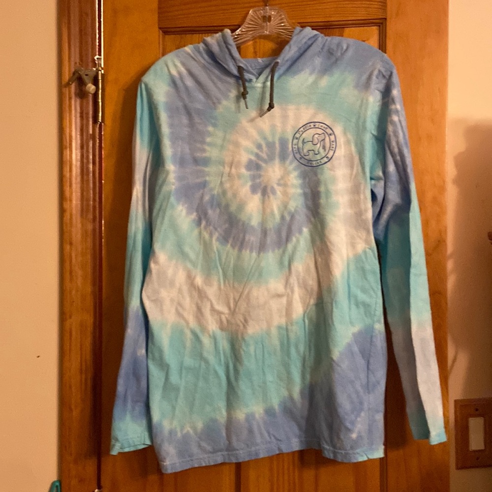 Puppie Love Blue Tie Dye T-shirt size Medium